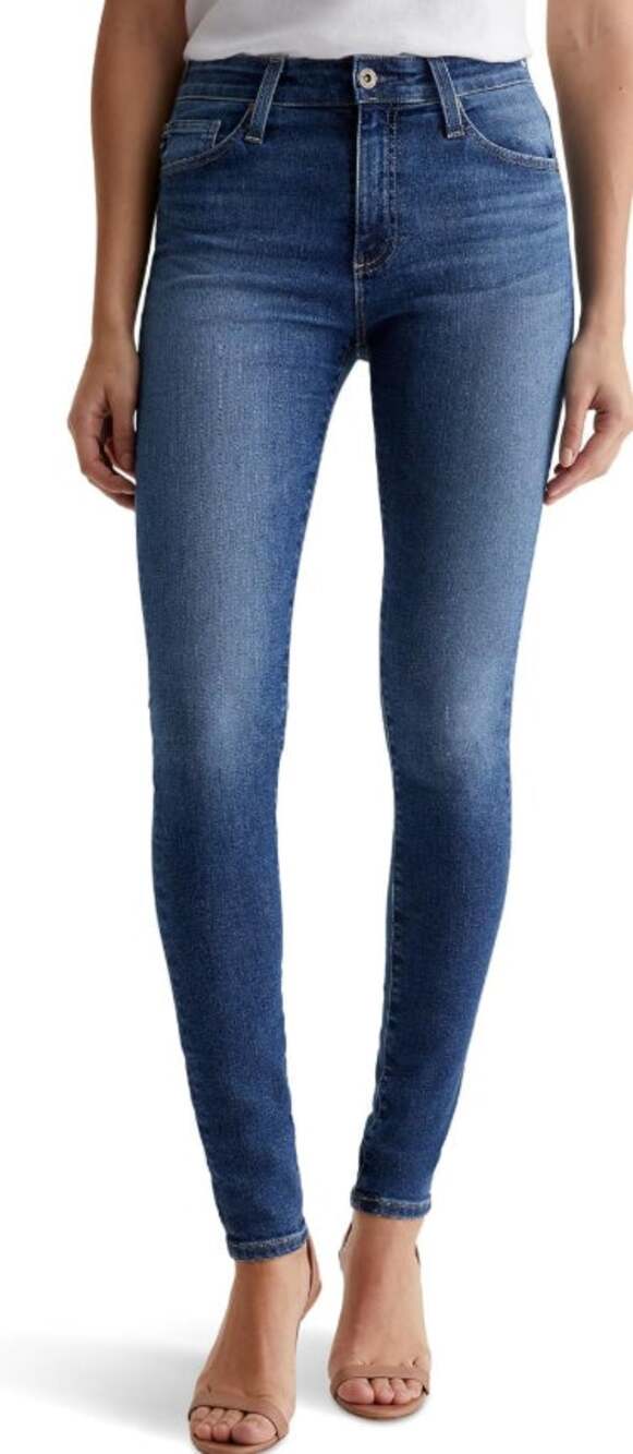 EUC AG Farrah Ankle Mid-Rise Skinny Jeans - waist